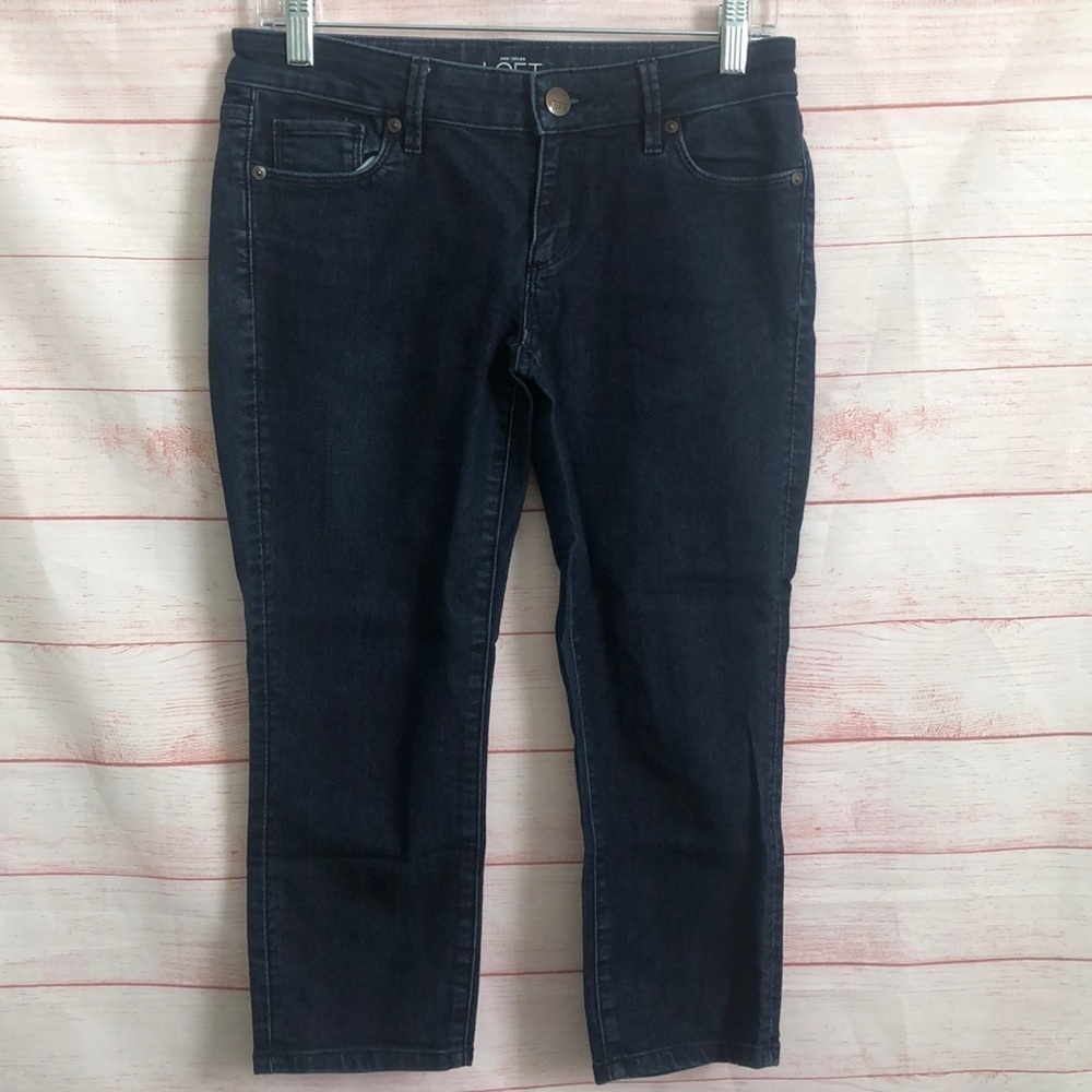 Ann Taylor Loft Modern Crop Blue  27/4P